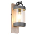 Applique da esterno con sensore crepuscolare moderna grigia, Sambesi, IP44
