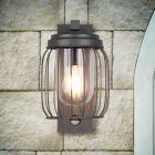 Applique da esterno con sensore di movimento moderna antracite, Emanuela, IP44