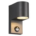 Applique da esterno con sensore di movimento moderna antracite, Laurien, IP44