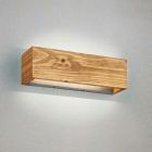 Lampada da parete up down in legno marrone, Deka, 13W, 3000K LED