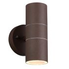 Lampada da parete up down moderna color ruggine, Ossama, IP44
