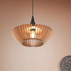 Lampada a sospensione in legno marrone, Mirjan