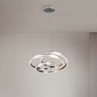 Lampada a sospensione moderna in nichel, Elyse, 60W, colore regolabile LED