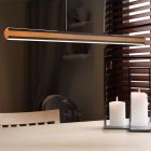 Lampada a sospensione legno moderna, Cengiz, 40W, colore regolabile LED, con interruttore