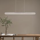 Lampada a sospensione moderna cromata, Dwayn, 28W, bianco regolabile tra caldo e freddo LED