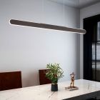 Lampada a sospensione moderna nera, Dwayn, 28W, bianco regolabile tra caldo e freddo LED