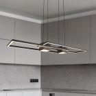 Lampada a sospensione design nera, Sohaib, 37W, bianco regolabile tra caldo e freddo LED, dimmer in 3 fasi