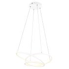 Lampada a sospensione design bianca, Teodore, 34W, white switch LED, dimmer in 3 fasi