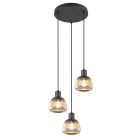 Lampada a sospensione moderna nera, Meriem