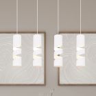 Lampada a sospensione design bianca, Marouan