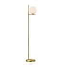 Lampada da terra moderna in ottone, Silkis, con interruttore