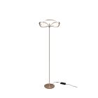 Lampada da terra moderna in ottone, Remy, 31W, 3000K LED, con interruttore