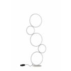 Lampada da terra moderna bianca, Robon, 36W, 3000K LED, con interruttore