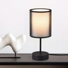 Lampada da tavolo moderna antracite, Mirle, con interruttore