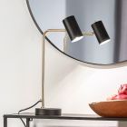 Lampada da tavolo moderna in ottone, Kaso, con interruttore