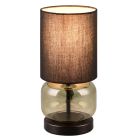 Lampada da tavolo retrò nera, Vita, con interruttore