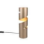 Lampada da tavolo design marrone, Marouan, con interruttore