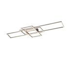 Plafoniera moderna in nichel, Retan, 60W, bianco regolabile tra caldo e freddo LED, con telecomando