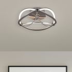 Plafoniera moderna in nichel, Remy, 20W, 3000K LED