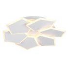 Plafoniera moderna bianca, Vishaal, dimmer in 3 fasi