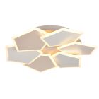 Plafoniera moderna bianca, Vishaal, dimmer in 3 fasi