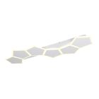Plafoniera moderna bianca, Vishaal, dimmer in 3 fasi
