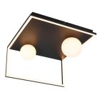 Lampada da soffitto moderna nera, Reyhan, dimmer in 3 fasi