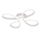 Lampada da soffitto design bianca, Vikash, 25W, 4000K LED, dimmer in 3 fasi