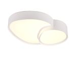 Lampada da soffitto bianca metallo, Merwin, 21W, bianco regolabile tra caldo e freddo LED, con telecomando