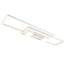 Plafoniera design bianca, Sohaib, 37W, bianco regolabile tra caldo e freddo LED, dimmer in 3 fasi
