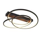 Plafoniera design nera, Teodore, 34W, white switch LED, dimmer in 3 fasi