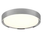 Lampada da soffitto da bagno cromata in plastica, Evelina, 18W, 3000K LED, IP44