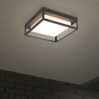 Lampada da esterno antracite metallo, Rolina, 14W, bianco regolabile tra caldo e freddo LED, IP54, dimmer in 3 fasi