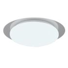 Lampada da soffitto da bagno moderna bianca, Marlena, 12W, 4000K LED, IP44, con telecomando