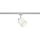 Spot Koge bianco per illuminazione a binario a 2 fasi