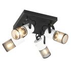 Faretto da soffitto vintage nero, Marjet