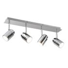 Faretto da soffitto per bagno moderno cromato, Nelis, IP44