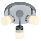 Faretto da soffitto per bagno moderno cromato, Nelis, IP44