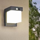 Applique da esterno solare moderna nera, Kadija, 5,5W, 4000K LED, IP44