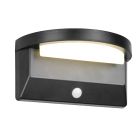 Applique da esterno solare moderna nera, Neelam, 8W, 4000K LED, IP44