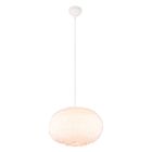 Lampada a sospensione beige in tessuto, Vijay