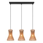 Lampada a sospensione di carta nera, Qasim