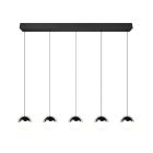 Lampada a sospensione moderna cromata, Rigtje
