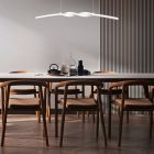 Lampada a sospensione design bianca, Quirinus, 18W, 4000K LED