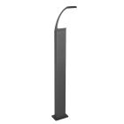 Lampada da esterno moderna antracite, Popke, 12,5W, 4000K LED, IP44