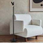 Lampada da terra ricaricabile moderna nera, Peniguet, 3W, bianco regolabile tra caldo e freddo LED, controllo touch