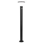 Lampione da giardino solare moderno nero, Nebahat, 3W, 4000K LED, IP44