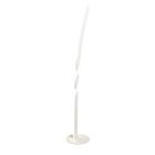 Lampada da terra design bianca, Quirinus, 19W, 4000K LED, con interruttore