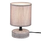 Lampada da tavolo in ceramica marrone, Lola, con interruttore