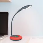 Lampada da scrivania moderna antracite, Zetan, 3W, RGBW LED, controllo touch